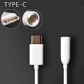 USB Type C Male to 3.5mm Female USB C Type C to 3.5 Headphone Audio Aux Cable Adapter Converter- White. 