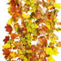 Silk Leaves Artificial Maple Leaf Diy Plants Vine Wedding Halloween Party Decoration Accessories. 