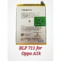 Oppo_ A1K Battery Replacement BLP711 Battery With 4000mAh Capacity-Silver. 