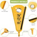 Jar Opener, Multi Function Bottle Opener Can Opener Easy to Find for Seniors with Arthritis, Women, Children, Elderly (Yellow) 5 in 1 lid jar opener, screw cap jar bottle opener, manual non slip, multifunctional. 