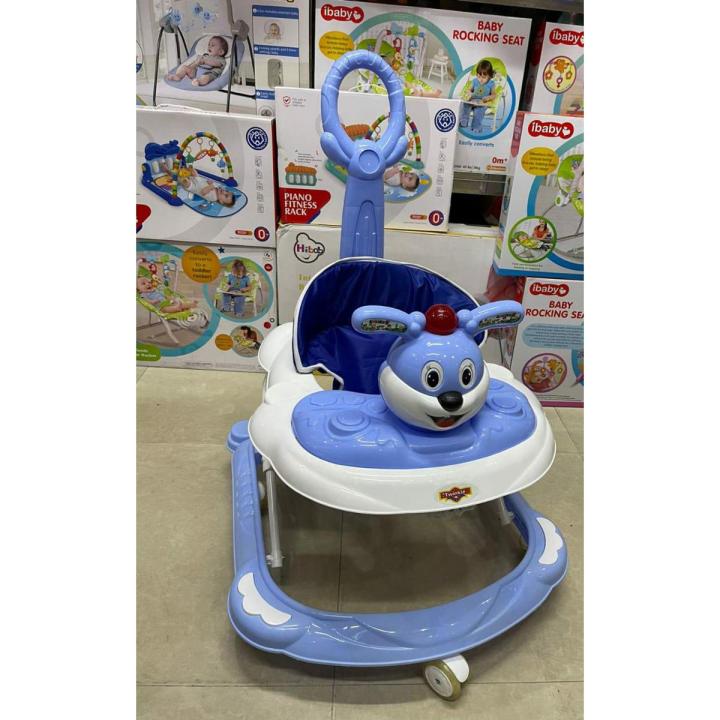 Kids Baby Walker 2 in 1 Walker stiller with Handle  Music Hight Adjestable Comfortable Seat And Washable Seat Smooth Wheel High Quality Walker and Prime 2 in 1