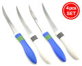 Stainless Steel Fruit Knives: Pack of 4/8/12 - Multifunctional Kitchen Set for Peeling, Coring & Slicing (Vegetable and Fruit Cutlery). 