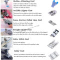 11pcs SET TAPAK MESIN PORTABLE Tapak Tepi Tapak overcast Tapak zip solok Tapak Baby seam Presser Foot Sewing Foot Presser Foot NEW. 