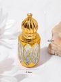 Golden Electroplated Fancy Bottle | 6ml. ( 1 Piece ). 