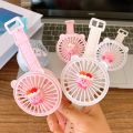 The new cute star Kirby watch fan is portable and windy, ultra-silent dormitory small fan charging. 