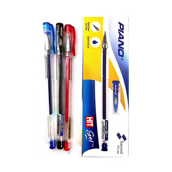 Piano Ink PIANO HIT Gel Pen 0.7mm – Japanese Gel Ink with Nickel Silver Tip ...