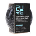 60g Gray White Hair Color Dye Treatment Bamboo Charcoal Clean Detox Soap Bar Black Hair Shampoo Shiny Hair Scalp Treatment BruberryBeD. 