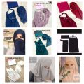 3 in 1 Naqab Set Scarf Naqab and Cap Be Hijabi. 