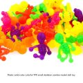 10 pcs Squishy Fidget Toy Zombie Anti-anxiety TPR Stretching Finger Toy Colorful Prank Doll for Children Calm Focus Novelty Gag. 