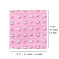 Hello Kitty 3D Foam Waterproof Wall Sticker for Kids Room, Self-Adhesive Soundproof Panel, Anti-Collision Background Decor, 77cm x 70cm. 