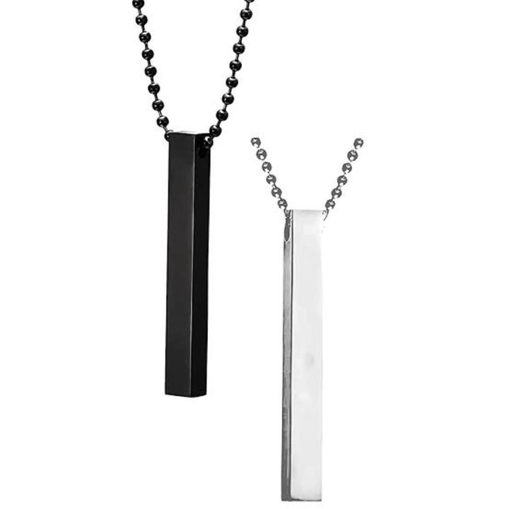New Attractive Multicolor Vertical Bar Necklace for Men /Locket/Chain for Men/Boys Stick Bar Necklace