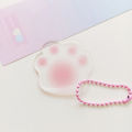 Transparent Pendant Disc Acrylic Keychain Cat Claw Creative Diy Round Decoration Lonni. 