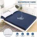 Waterproof Mattress Cover King Sized Mattress Protector Anti Slip Double Bed Fitted Bed Sheet. 