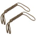 Quadrat geflochtenes Messer Lanyard - Khaki. 
