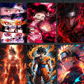 Set of 40 Pcs Anime Posters for Room Boys Gaming  10 x 15 cm Aesthetic Anime Poster for wall | Posters for Room Boys Anime | custom your design posters  Anime Posters for Wall | Anime Stickers for Laptop & Wall | Cool Posters for Gaming Room Decoration. 