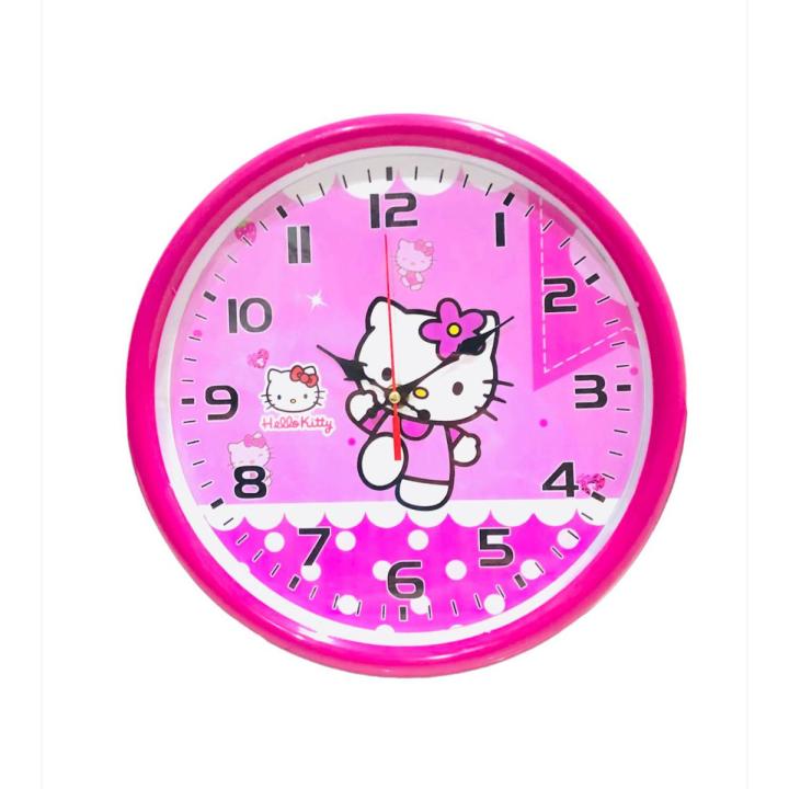 Cartoon Wall Clock For Girls Fancy And Attractive Wall Clock Smooth Machine Wall Clock Hanging Wall Clock for Home Interior and Decor