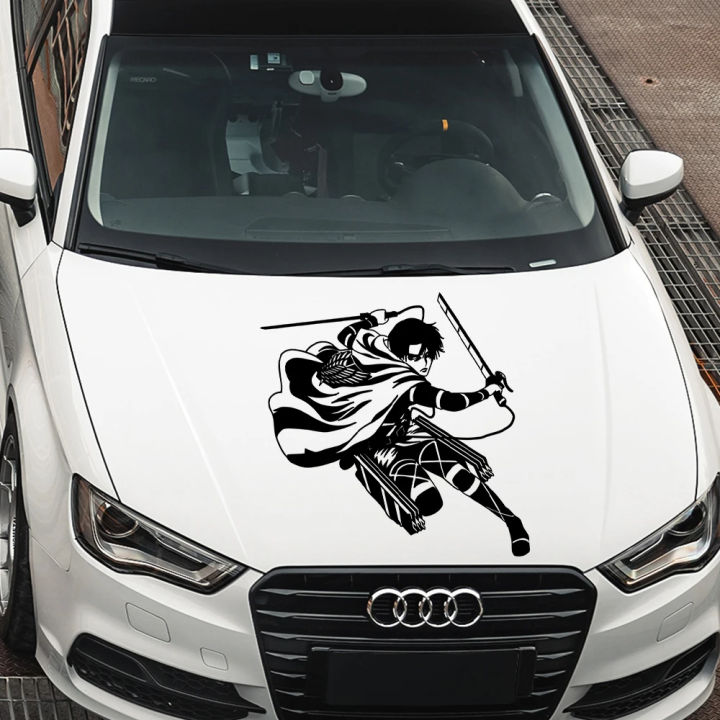 Anime Large Stickers For Car Sticker Auto Parts Attack on Titan Levi Ackerman A Side Door Decoration Die Cutting Vinyl Decals ID 4829