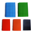 Fancy Notebook A5 Silicon Cover Pop It Dairy Finger Bubble Notebook Fidget Toys for Kids Gifts 70Pages. 