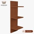 WOODLAND FURNITURE Wall Mounted Wooden Shelves Floating Shelves Storage Racks 3 Tier wall decoration shelf. 