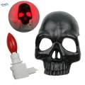 Human Skull Wall Lamp Decor Gothic Halloween Night Light Plug in Party Atmosphere Light. 