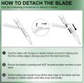 Stainless Steel Scalpel Handle B.P. for surgical blade Handle No 3  With 3 Pieces Blades. 
