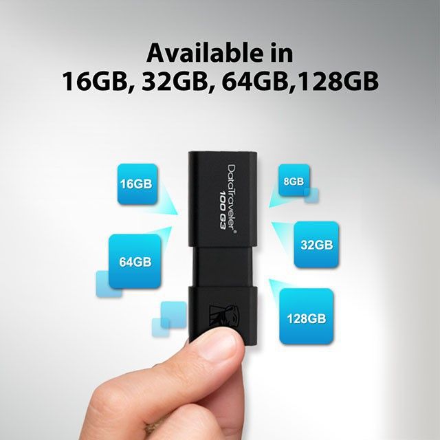 [24h Ship Ready stock]COD FREE Shipping Kingston Pen Drive DataTraveler 100 G3 USB Flash Drives 16GB 32GB 64GB USB 3.0 High Speed