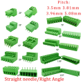 5Pair 15EDG KF2EDG 3.5mm 3.81mm 3.96mm 5.08mm Screw Terminal Block 2-12Pin Male Plug Female Socket Pin Header Wire Connector. 