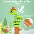 Whistle Snake Toy For Kids, Cartoon Cute Fun Early Learning  Balance Rotating Swinging Safe Odorless Bright Colors Preschool Basic Life skills Develop Interest Musical Toys For Kids Toddlers, Best Gifting toys for boys and girls. 