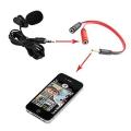 Collar Mic With 3.5mm Ctia Trrs Microphone Aux Cable Adapter Red. 