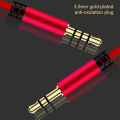 Audio Cable 3.5mm to Jack 3.5mm Speaker Line Aux Cable Male to Male with Mic to volume control for Headphone Car speaker. 