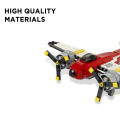 3 in 1 Architect Flight Adventures Building Blocks For Kids Technique Jisi Bricks Block & Engineering Toy Creative Fighting Jet Toys Plastic Educational 241+ Pcs DIY Brick Vortex Hovercraft Model Play Build Skill Set Gift For Teenager Boys - 3111. 