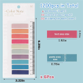 Sticky Tabs Book Tabs Repositionable Color Page Markers Transparent Sticky Note Tabs, Post Stick. 