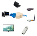 RJ45 3 Way Network Cable Adapter Splitter Extender Plug Coupler RJ45 Ethernet Connector Splitter 1 To 2 Socket Internet Cable Cat 5/6. 
