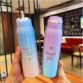 Best Beautiful Sports Water Bottles 500ML Sport Thermos Water Bottle Thermo Mug Stainless Steel Vacuum Flask Mug with Straw Insulation Cup Water Jug Drinking Bottle. 