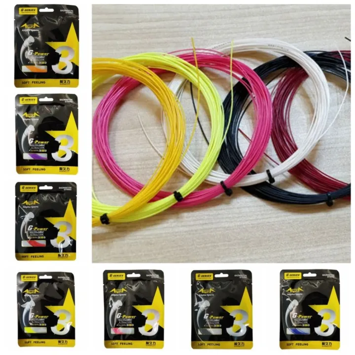 Nylon Line Racket Racket Accesorios 0.7mm G3 Badminton Racket Line Standard Carbon ...