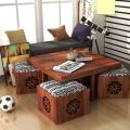 Center table Coffe table with 4 storage stool. 