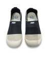 SHAZ FOOTWEAR Women's Slip-On Walking Shoes - Black & Beige Lightweight Breathable Comfort Loafers for Ladies. 