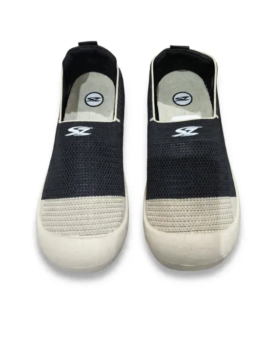 SHAZ%20FOOTWEAR%20Women's%20Slip-On%20Walking%20Shoes%20-%20Black%20&%20Beige%20Lightweight%20Breathable%20Comfort%20Loafers%20for%20Ladies%20-%20Image%203