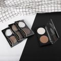 Double Colors Face Makeup Powder Pressed Powder Contour Bronzer Highlight Palette Set Grooming Pressed Powder,3D face concealer. 