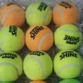 Tennis ball ND cricket ball. 