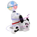 Dancing Dog With 360 Degree Rotating - White. 