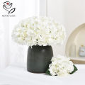 8pcs White Hydrangea Artificial Flowers Bridal Bouquet Wedding Party Decoration Flowers Hydrangeas Home Vese Garden Decor. 