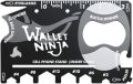 Wallet Ninja Multitool Card – 18 in 1 CredIit Card Size Multi Purpose Tool for Quick Repairs, EDC Survival Gear, Bottle Opener. 