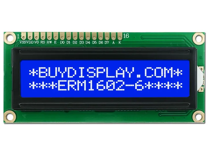 16×2 Character LCD Module Blue Background | Daraz.pk