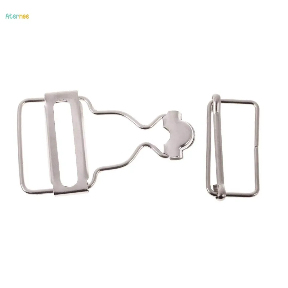 2X Set of Dungaree Fasteners Clip/Brace Buckles for Suspenders