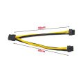 8 Pin to Dual 8 Pin (6+2) PCI Express spiltter Cable for Graphic Cards GPU VGA Mining High Quality. 