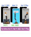 Infinix Hot 11 LCD Panel Display Infinix Hot 11 Play LCD Display Touch Screen Digitizer Assembly For Infinix Hot 11 Hot11 2022 X662 X662B X675 LCD. 