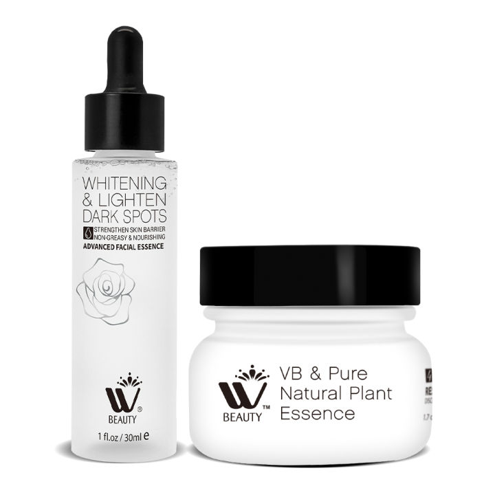 (Pack of 2) WBM Whitening Skin Care Set | Dark Spot Serum & Whitening Face Cream | Brightening & Restore Formula