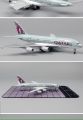 Qatar Airways A380 Metal 20 cm Aircraft model scal 1:400  with wheels and stand Airline Model for office diecost aircraft model  decoration. 