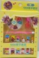Kids Nail Polish set with 12 Colorful Nails, Kids Makeup Toy Set. 